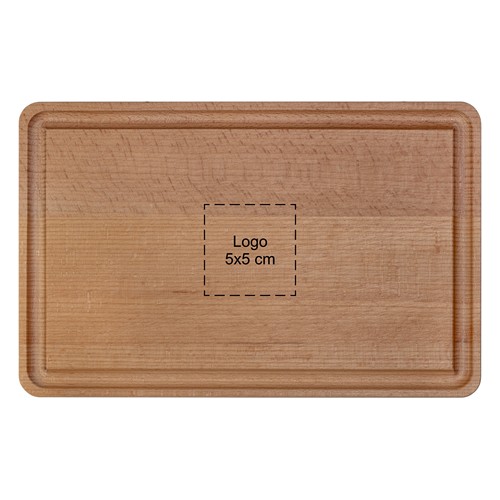 Planche avec rigole hêtre 25x16 cm - 3