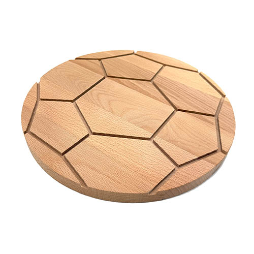 Planche football hêtre ⌀ 26 cm - 2