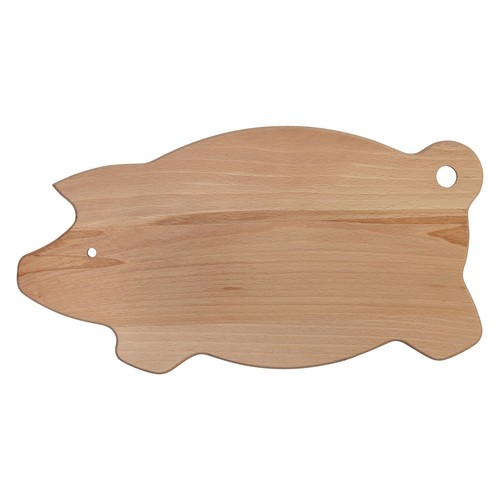 Pig-shaped beech board 29x15 cm