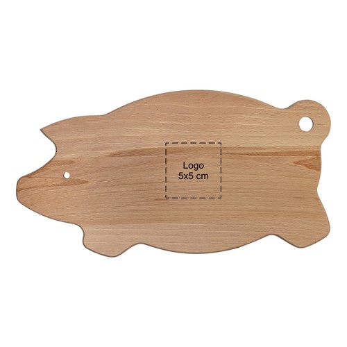 Tagliere a forma di maiale in faggio 29x15 cm