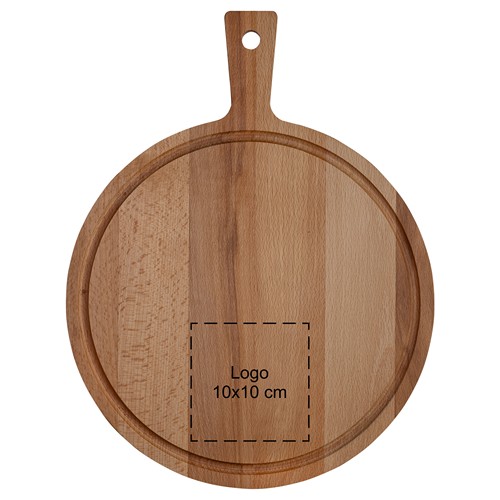 Planche ronde avec poignée hêtre ⌀ 35 cm - 8