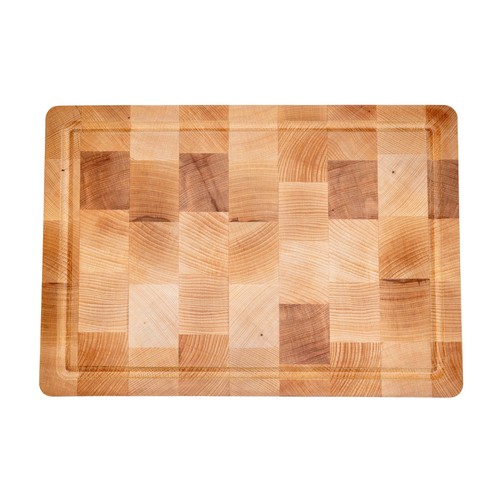 Chopping block with handles beech 36x26 cm