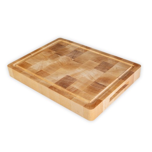 Chopping block with handles beech 36x26 cm Chopping block with handles beech 36x26 cm