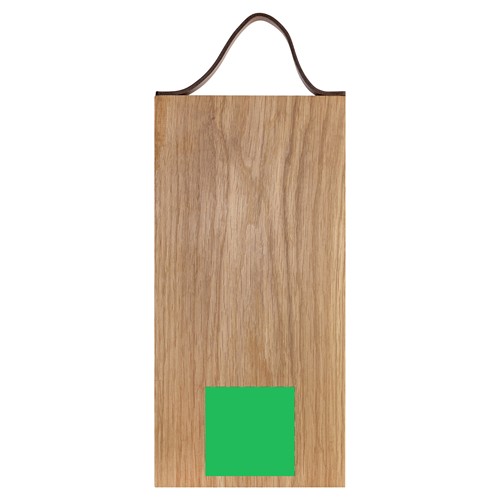 Planche avec poignée en cuir chêne 33x16 cm - 8
