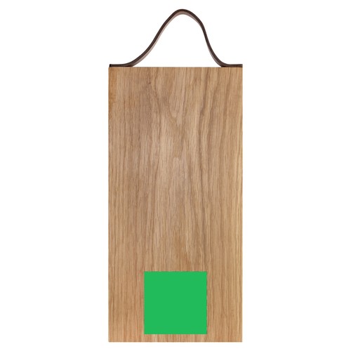 Planche avec poignée en cuir chêne 33x16 cm - 8