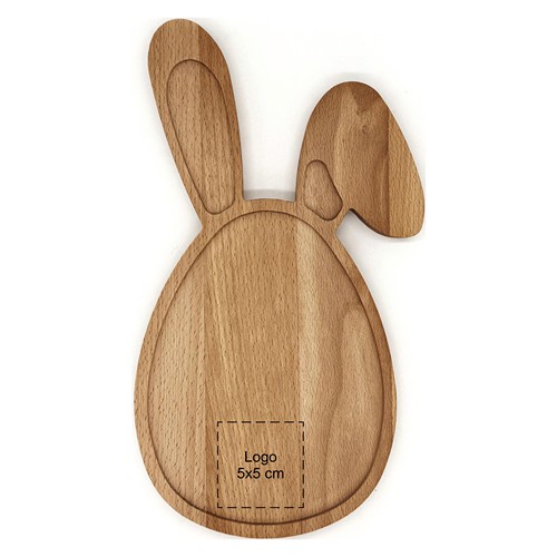 Planche lapin de Pâques hêtre 30x17 cm - 3