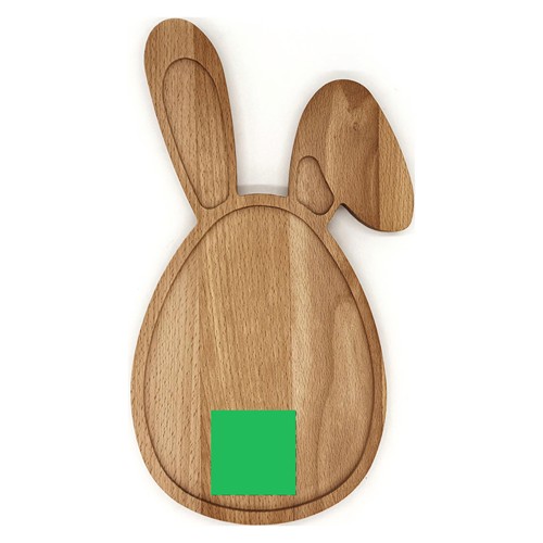 Planche lapin de Pâques hêtre 30x17 cm - 5