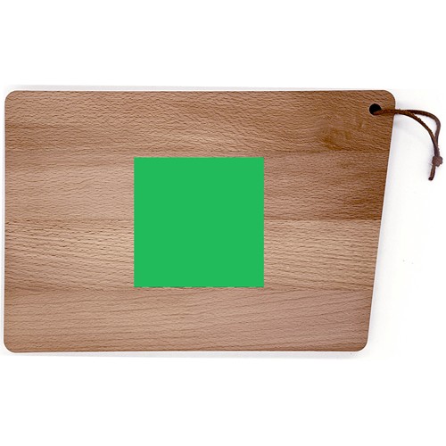Planche avec languette en cuir hêtre 30x20 cm - 7