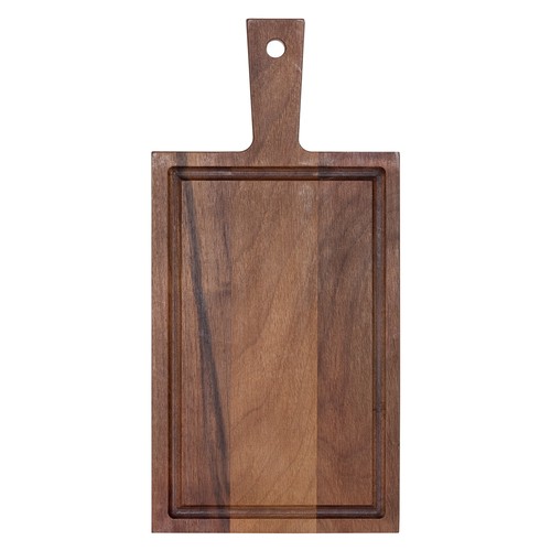Plank met handvat walnoot 33×16 cm