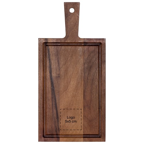 Planche avec poignée noyer 33x16 cm - 4