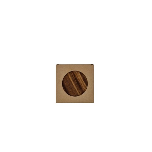 Set sottobicchieri x4 rotondo acacia ⌀ 10x0,9 cm