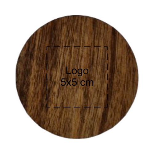 Coaster set x4 round acacia ⌀ 10x0.9 cm Coaster set x4 round acacia ⌀ 10x0.9 cm