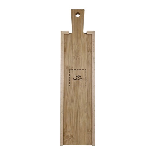 Caisse à vin avec couvercle coulissant avec planche 1 compartiment
