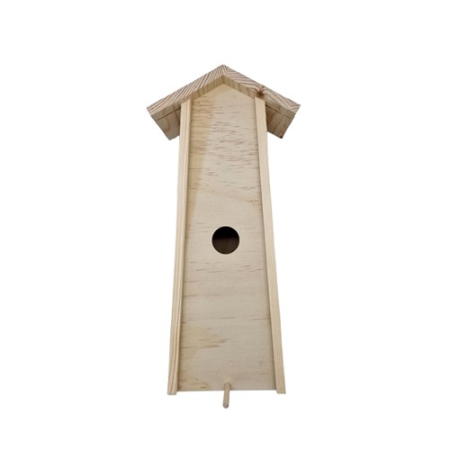 Wine box with sliding lid birdhouse 1 compartment