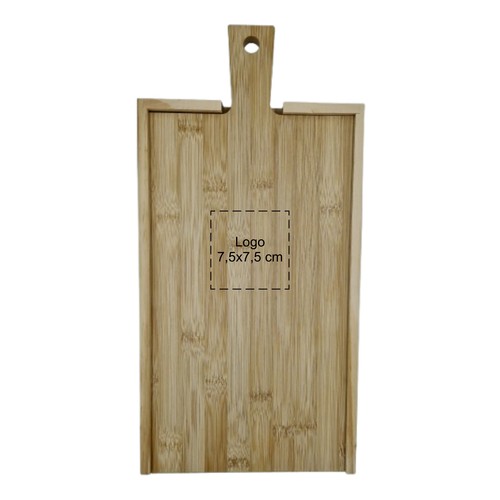 Caisse à vin avec couvercle coulissant avec planche 2 compartiments