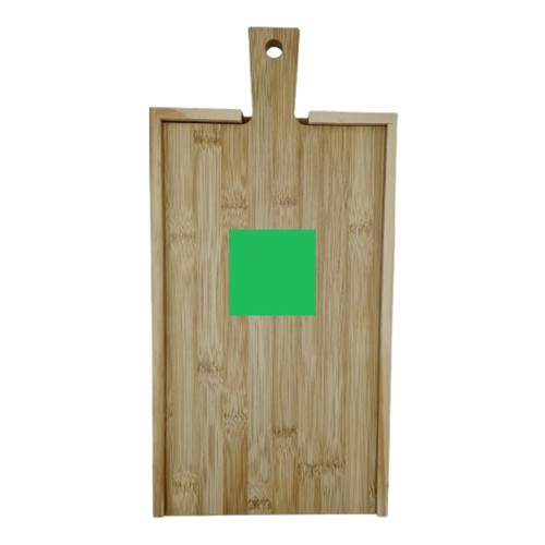 Caisse à vin avec couvercle coulissant avec planche 2 compartiments