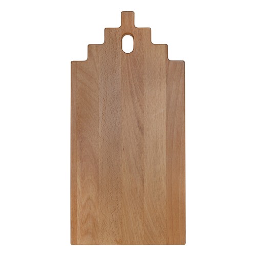 Planche maison à pignon escalier hêtre 40x20 cm - 1