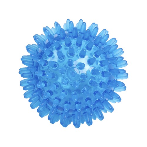 PELOTA DE MASAJE ERIZO 80 MM/AZUL TRANSPARENTE (NEUTRAL)