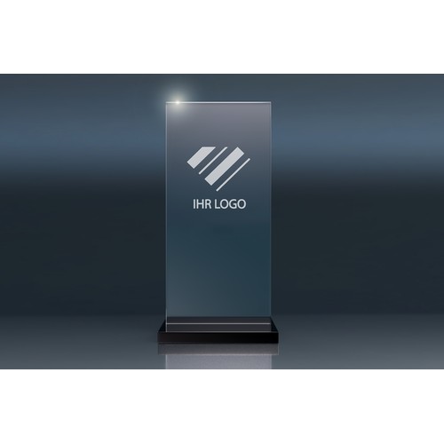 Crystal Trophy BLACK STAND (L)