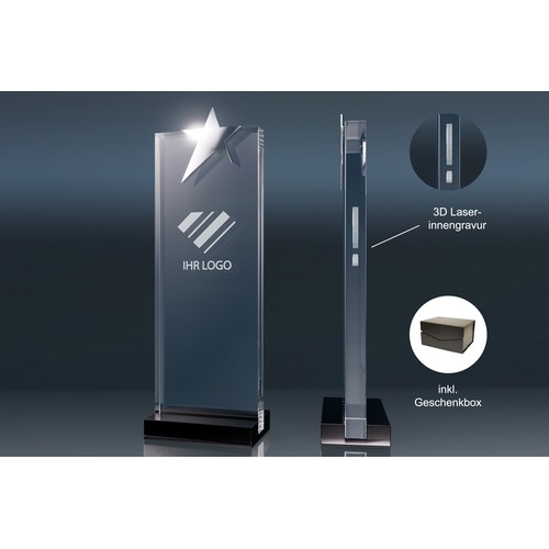 Crystal Trophy Star (L)