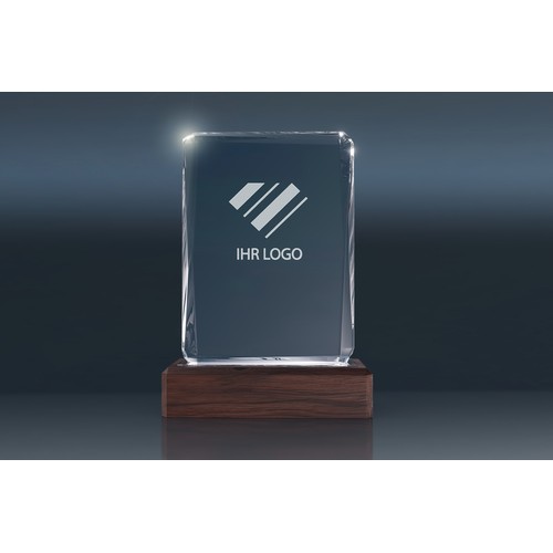 Crystal Trophy WOODEN FACETTE
