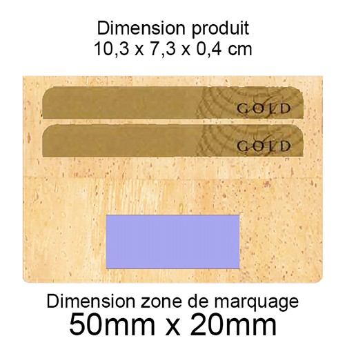PORTE-CARTES HORIZONTAL AVEC OU SANS ANTI-RFID  LIEGE