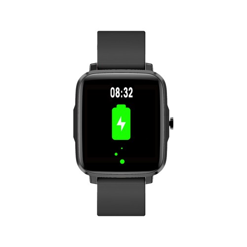 MONTRE CONNECTEE NOIRE AVEC UN ECRAN TACTILE 1,85" - 2