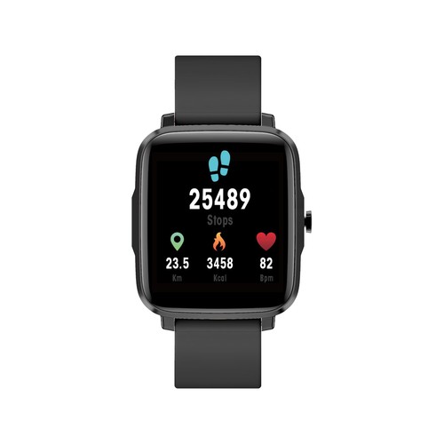 MONTRE CONNECTEE NOIRE AVEC UN ECRAN TACTILE 1,85" - 3