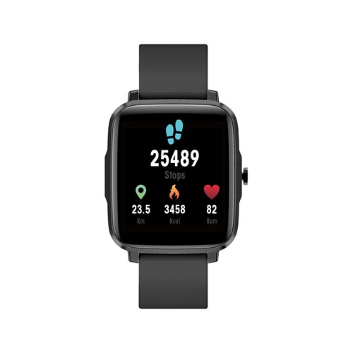 OTCHI - MONTRE CONNECTEE NOIRE AVEC UN ECRAN TACTILE 1,85"