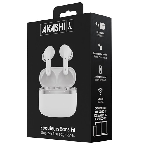 KENDO - ÉCOUTEURS PREMIUM SANS FIL BLUETOOTH BLANC