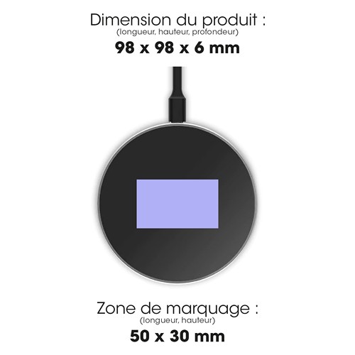 SEKKU - CHARGEUR ULTRA-RAPIDE SANS FIL 15W NOIR