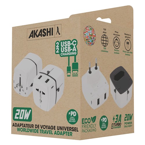 OROCHI - ADAPTATEUR UNIVERSEL PREMIUM 20W - 3A
