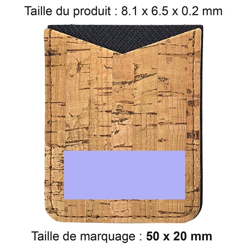 PORTE-CARTE POUR SMARTPHONE AVEC ADHESIF 3M LIEGE