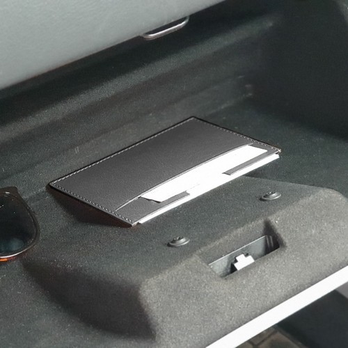 PORTE CARTE GRISE & DOCUMENTS EN SIMILI-CUIR NOIR GRAINE - MADE IN EUROPE - 3