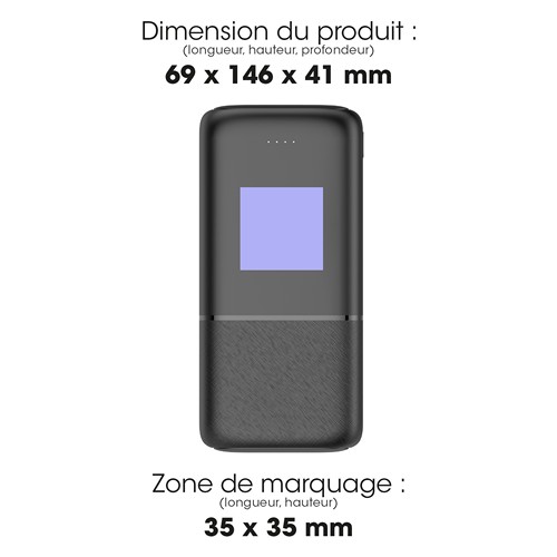 NETO - BATTERIE DE SECOURS 30 000 MAH NOIRE