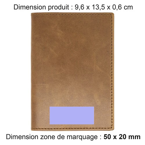PORTE-PASSEPORT / CARTE GRISE / ASSURANCE EN CUIR VERITABLE NOIR