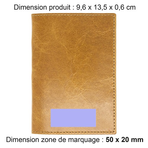PORTE-PASSEPORT / CARTE GRISE / ASSURANCE EN CUIR VERITABLE NOIR