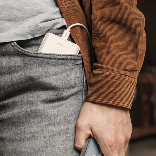 BATTERIE DE SECOURS ECO - 10 000 MAH - EN PAILLE BLÉ RECYCLÉE - 3