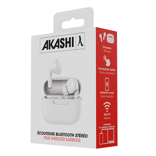KODAI - ÉCOUTEURS SANS FIL BLUETOOTH - BLANC