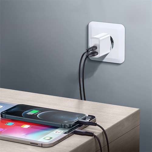 CHARGEUR SECTEUR USB TYPE-C 38W POWER DELIVERY - BLANC - 3