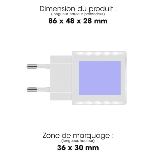 HAITATSU - CHARGEUR SECTEUR GAN 35W USB TYPE-C POWER DELIVERY - BLANC