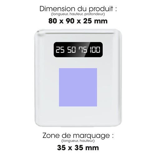 BATTERIE DE SECOURS AVEC 4 CABLES - 10 000 MAH NOIRE