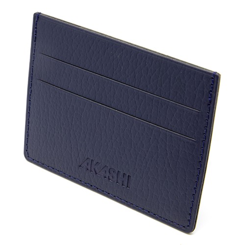 PORTE-CARTES HORIZONTAL AVEC OU SANS ANTI-RFID  CUIR RECYCLÉ GRIS - 1
