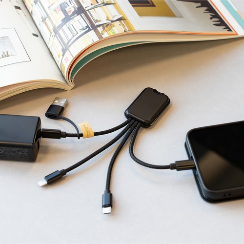 CABLE 5 EN 1 - 2.4A - CHARGE RAPIDE RABS CERTIFIE - 3