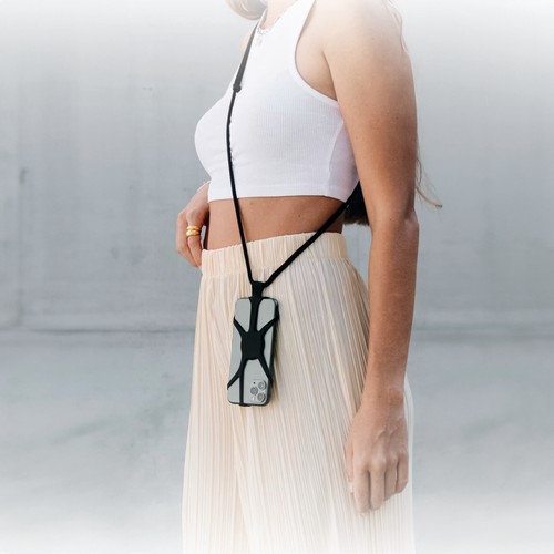 LANIERE TOUR DE COU SMARTPHONE UNIVERSELLE NOIR - 2