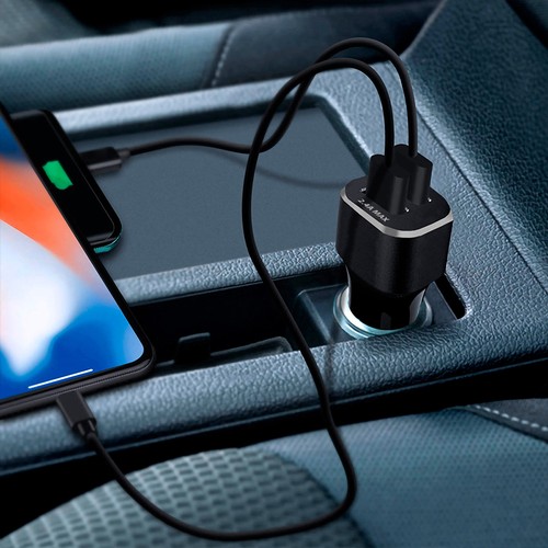 TURBO CAC 2USB CHARGE RAPIDE NOIR - 3