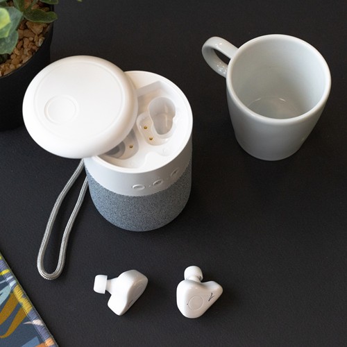 KANZEN - COMBO ÉCOUTEURS + ENCEINTE 5W SANS FIL - 5