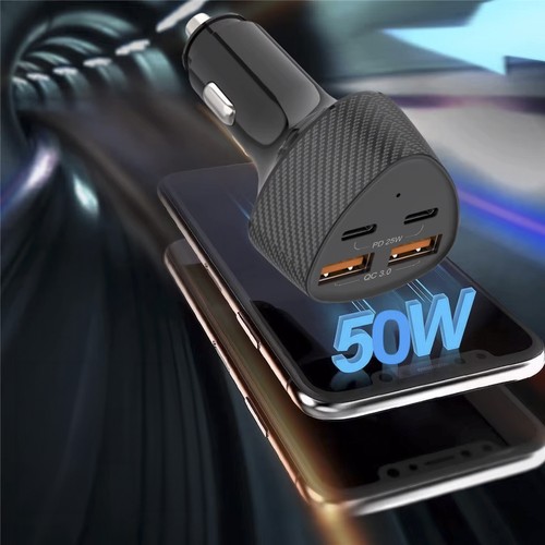 TURBO CHARGEUR ALLUME-CIGARE 37W USB-C + 2X USB-A 3.4A - 4