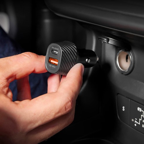 KEKU - CHARGEUR ALLUME CIGARE TURBO CAC USB TYPE-C 20W + USB-A QC3.0 - 5