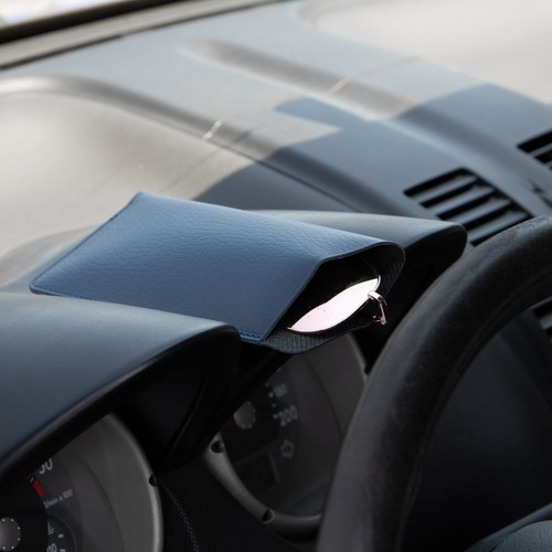 ETUI LUNETTES CUIR RECYCLÉ MARRON - MADE IN EUROPE - 3